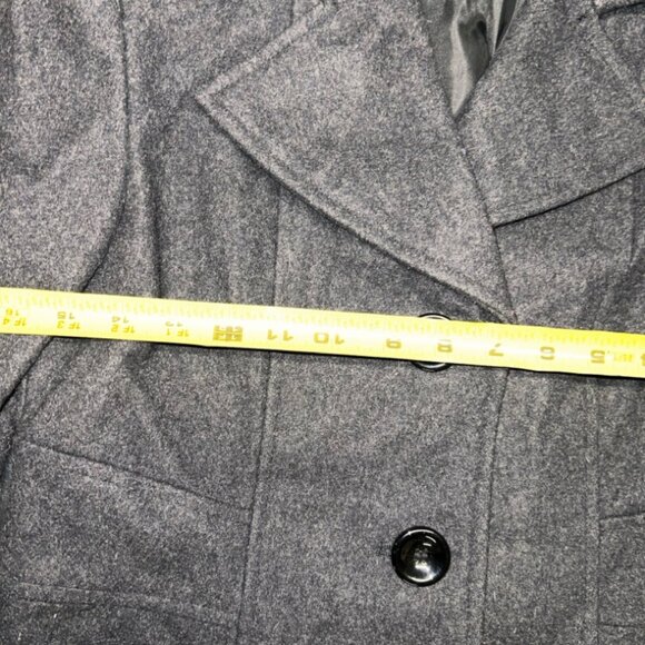 G C COLLECTION by GALLERY Womens Winter Coat Jacket Button Up Gray Size S (GS36) - Picture 4 of 6